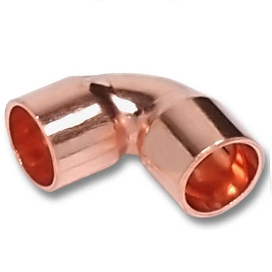 Угольник Sanha 15 мм 90° двухраструбный медный (5090 медные фитинги под пайку) арт. 1509015