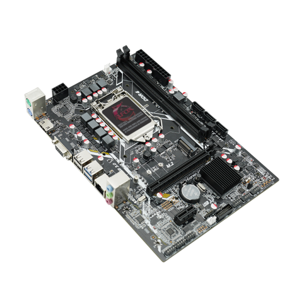 Материнская плата AFOX IH510D4-MA6-V2, Socket1200, mATX, Retail, 2xDDR4, PCIe4.0, 1xM.2, GLAN, 2xPS/2, 6xUSB2, 4xUSB3, CPU TDP 125Вт, VGA, HDMI