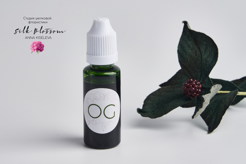 Анилиновый краситель для шелковой флористики зеленый (OG) 20 мл