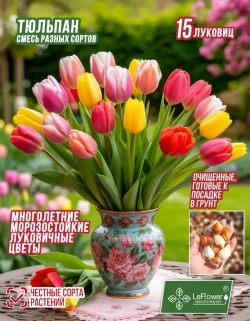 Тюльпан Луковица, Микс сортов 15 шт крупные
