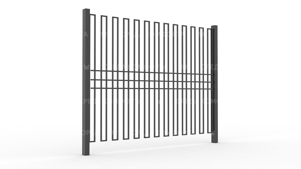 Забор из профильной трубы ZBR0159