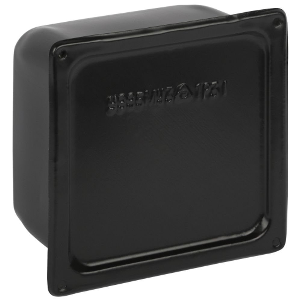 Коробка протяжная ЭРА Y-995-150-150-100-31 металлическая У-995 без уплотнителя 150х150х100мм черная IP31 | Коробки протяжные металлические