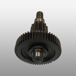 16JSD200T-1707048 - Вал промежуточный демультипликатора (длинный) на КПП