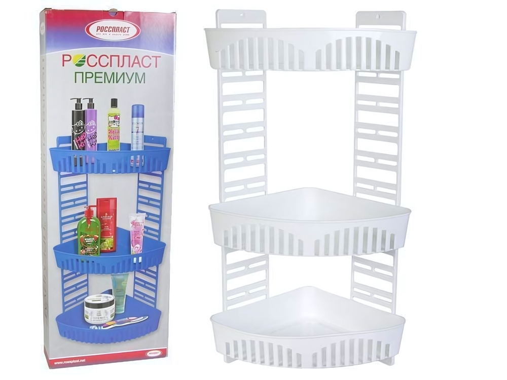 Полка угловая "Премиум" белая