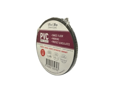 Балетный скотч Dance Floor PVC-mini Tape 5мм х 33м (Черный)