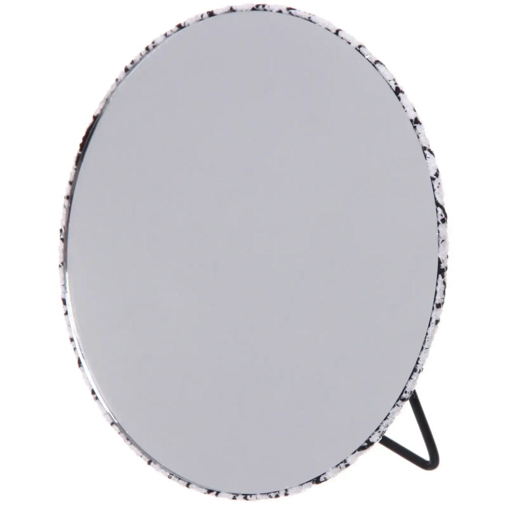 Зеркало настольное «ФРАТЕЛЛИ», серо-белый цвет, 15*15см (коробка)