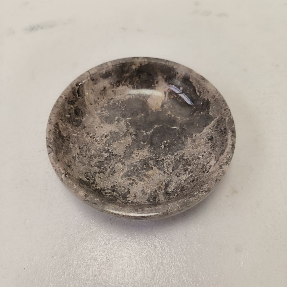 Мыльница из мрамора Grey MM-63756