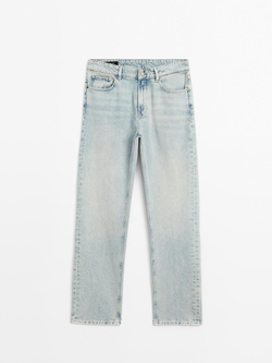 Massimo Dutti Зауженные джинсы из 100% хлопка, индиго