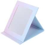 Зеркало косметическое складное «ФОРТУНА БРИ», микс 4 дизайна, мрамор, 17*13,5см