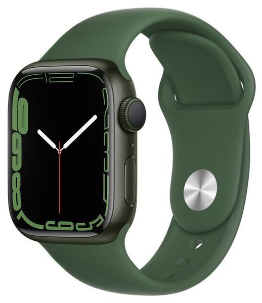 Умные часы Apple Watch Series 7 45mm Aluminium with Sport Band, зеленый клевер (MKN73)
