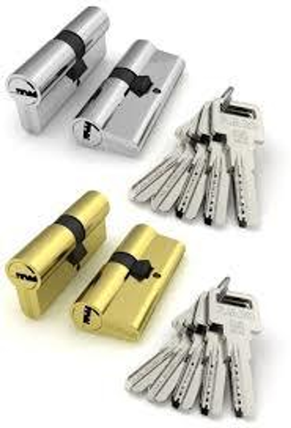 Личинка замка (Цилиндрический  механизм)  перфокарта  "Fuaro"R602  68mm (26+10+32 или 31*37)