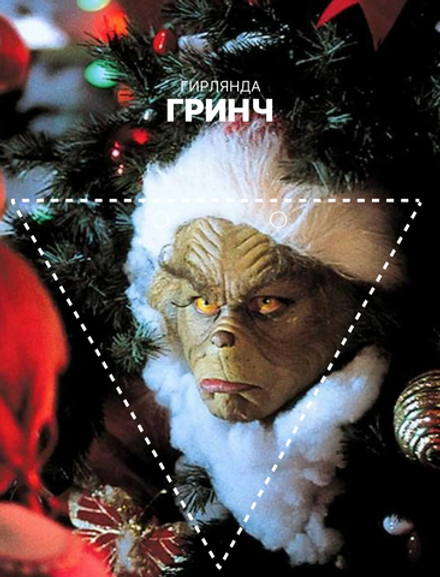Гирлянда-растяжка GRIDMIR "Гринч" со светодиодом