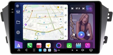 Магнитола для Geely Emgrand X7 2013-2018 - FarCar GX3267M монитор 9.5" 2K QLED на Android 14, TS20, 6+128Гб, CarPlay, 4G SIM-слот