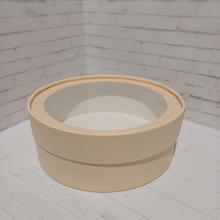 Коробка ШАЙБА с ПЭТ-крышкой 21*7 СКОРЛУПА