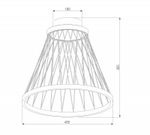 Накладной светильник Eurosvet Cesta 40018/1 LED коричневый