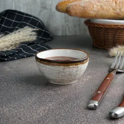 Соусник 80 мл d 7,4 см h3,7 см круглый фарфор Wood Fusion P.L. Proff Cuisine [6]