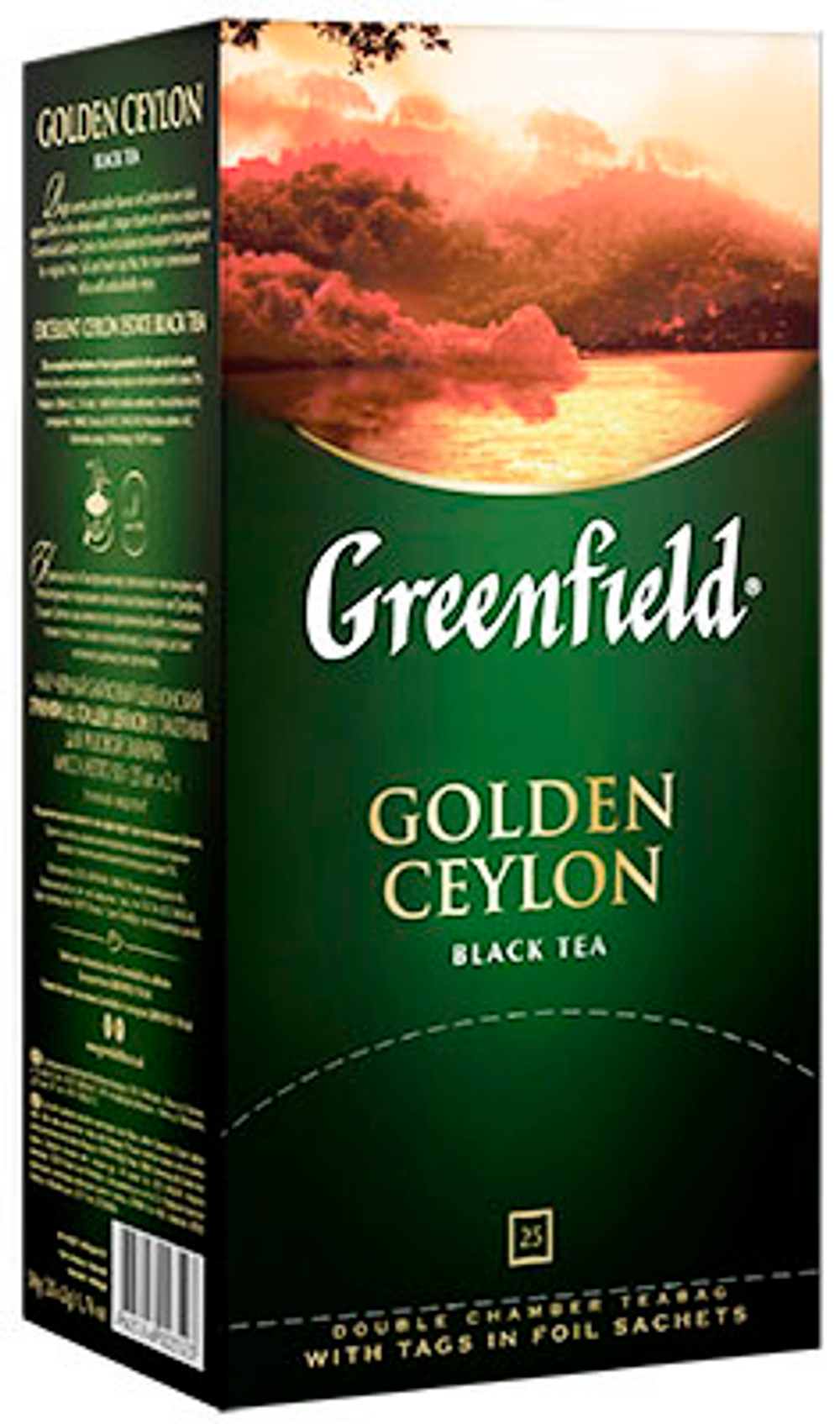 Чай черный Golden Ceylon, Greenfield, 25 пак.