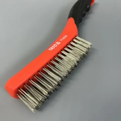 Корщетка ручная усиленная, 4 ряда, нержавейка, 260мм