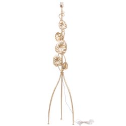 Светильник напольный торшер Monstera Deliciosa (Монстера) с абажуром Сити-2 Черный