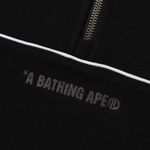 A Bathing Ape College Monogram Logo Half Zip Relax Fit Crewneck Свитшот