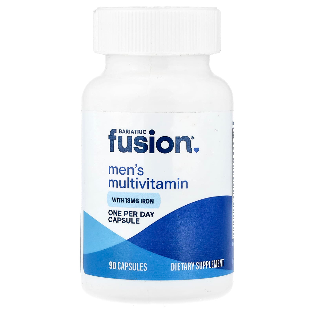 Bariatric Fusion, мультивитамины с железом для мужчин, 90 капсул