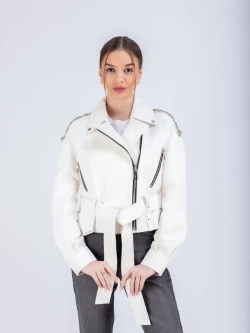 Косуха кожаная куртка женская Турция