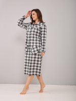 Халат Х-138/хаки-клетка