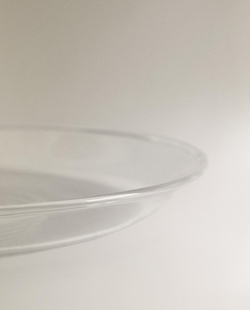 Zara Home тарелка пирожковая из боросиликатного стекла, цвет прозрачный, 13.5 см