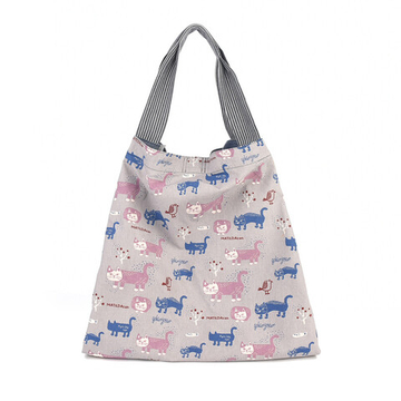 Сумка-шоппер большая с 2 отсеками на кнопке-магните, "MATILDASan", синий, 23-6038-2, KUSUGURU