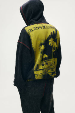 H&M - Glenn Martens Толстовка с принтом, темно-коричневый