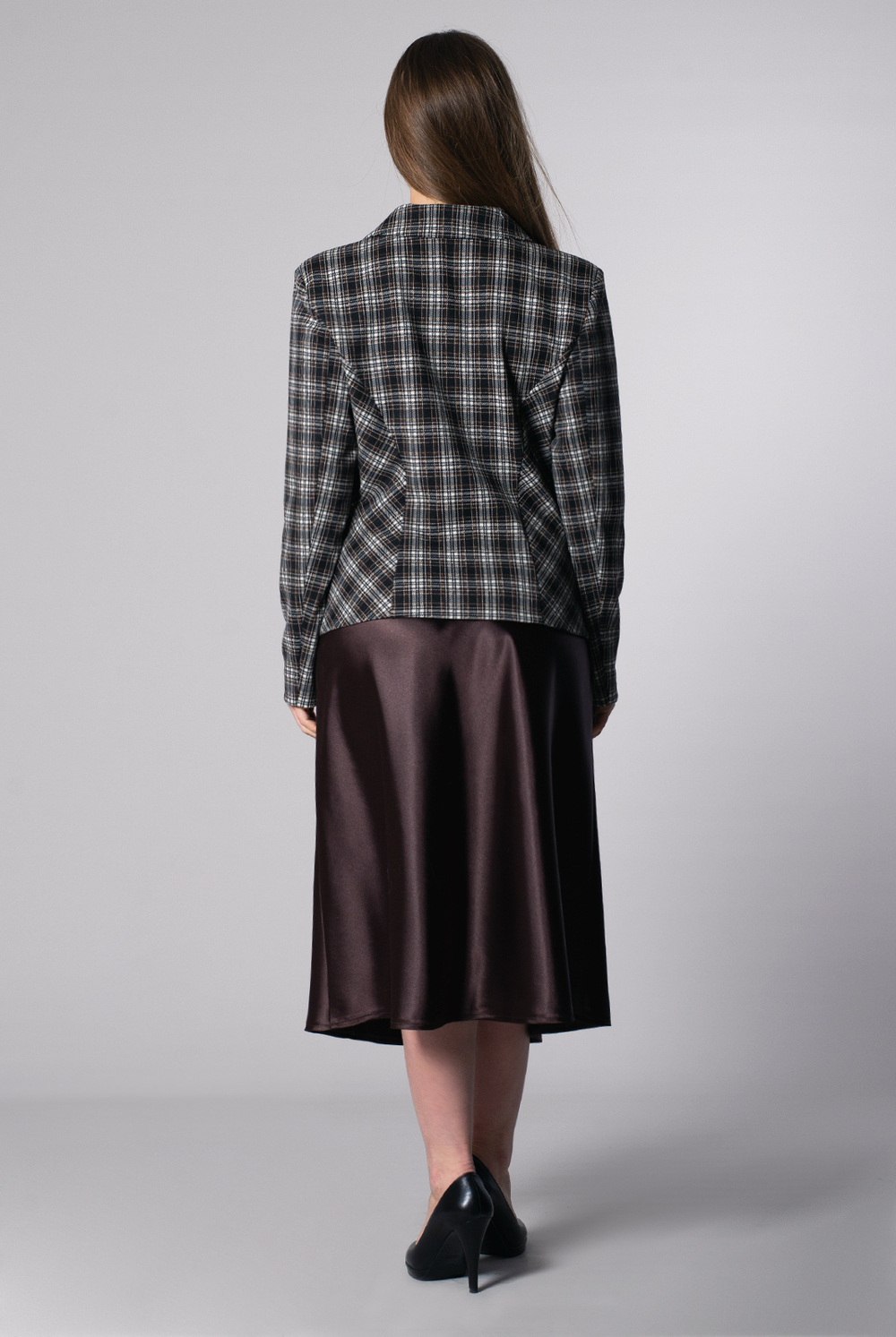 Юбка женская 4147АПБ, коричневый #347Кор014147АПБ