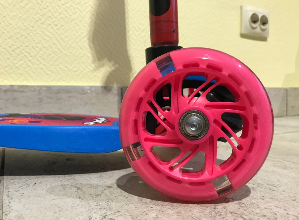 Самокат трехколесный 120мм Леди Баг и Супер кот