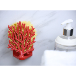 Держатель для мочалок coral sponge, красный