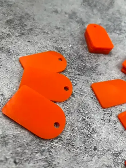 Номерки чистые для ключей