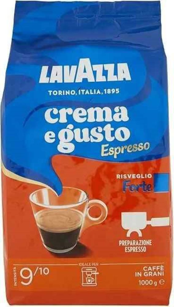 Кофе в зернах Lavazza Crema e Gusto Forte 1 кг, 2 шт