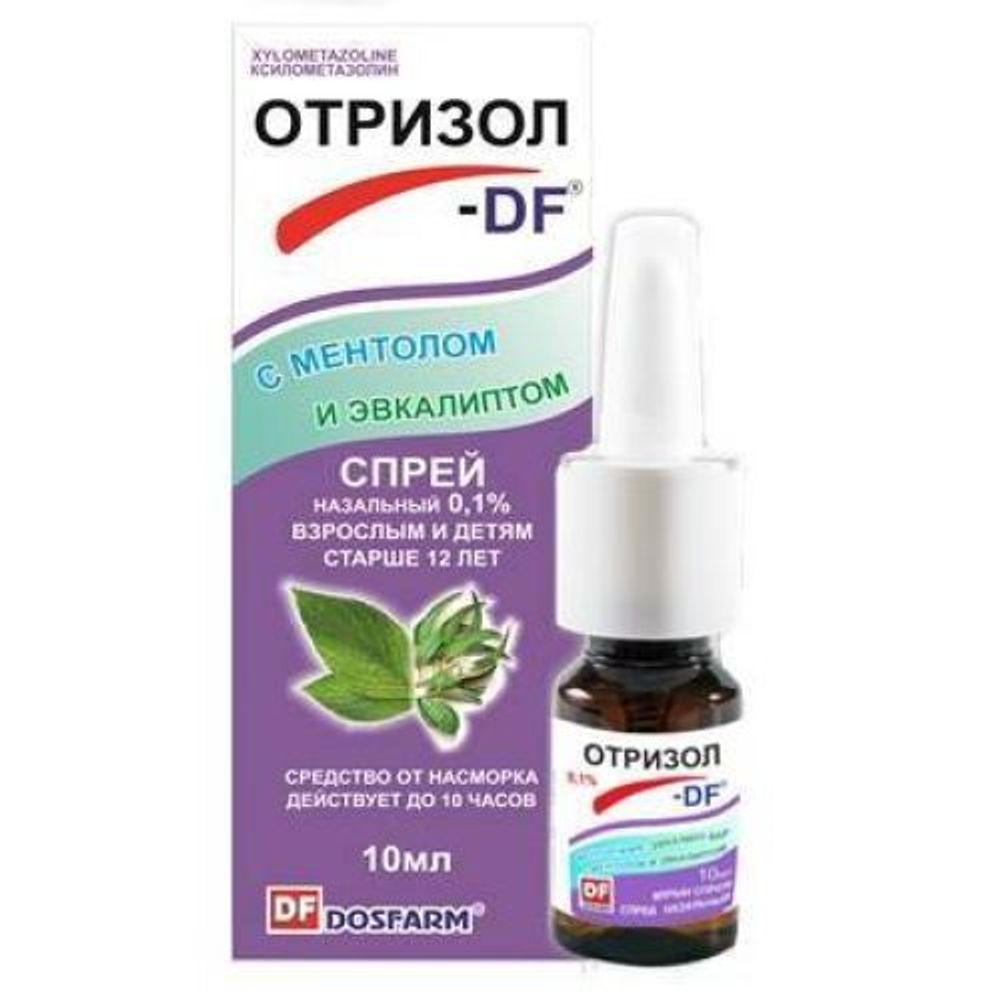 Отризол-DF спр наз мент эквал 0,1% 10 мл