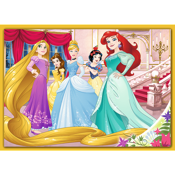 Puzzle "4in1" - Happy day / Disney Princess