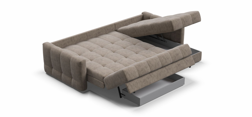 Угловой диван Босс Слип 160 Велюр Роял тауп