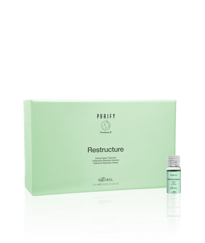 Лосьон в ампулах KAARAL Purify Restructure Intense Repair Treatment интенсивный восстанавливающий - 12*10 мл. (упаковка)