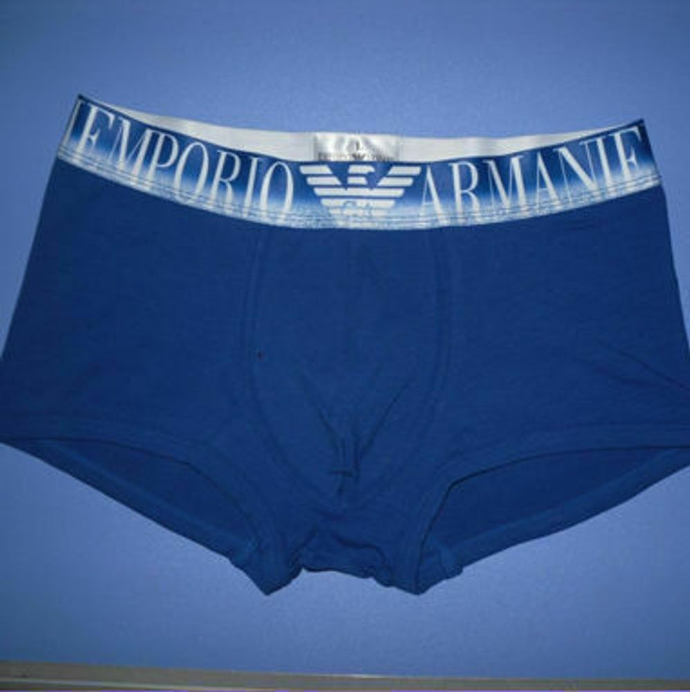 Мужские трусы боксеры Emporio Armani Blue Boxer