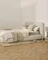 Кровать Martina со съемным чехлом из шенилла цвета экрю 180 x 200