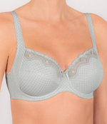 Светло-серый бюстгальтер с мелким геометрическим принтом (Размер: 85G) (Цвет: светло-серый)