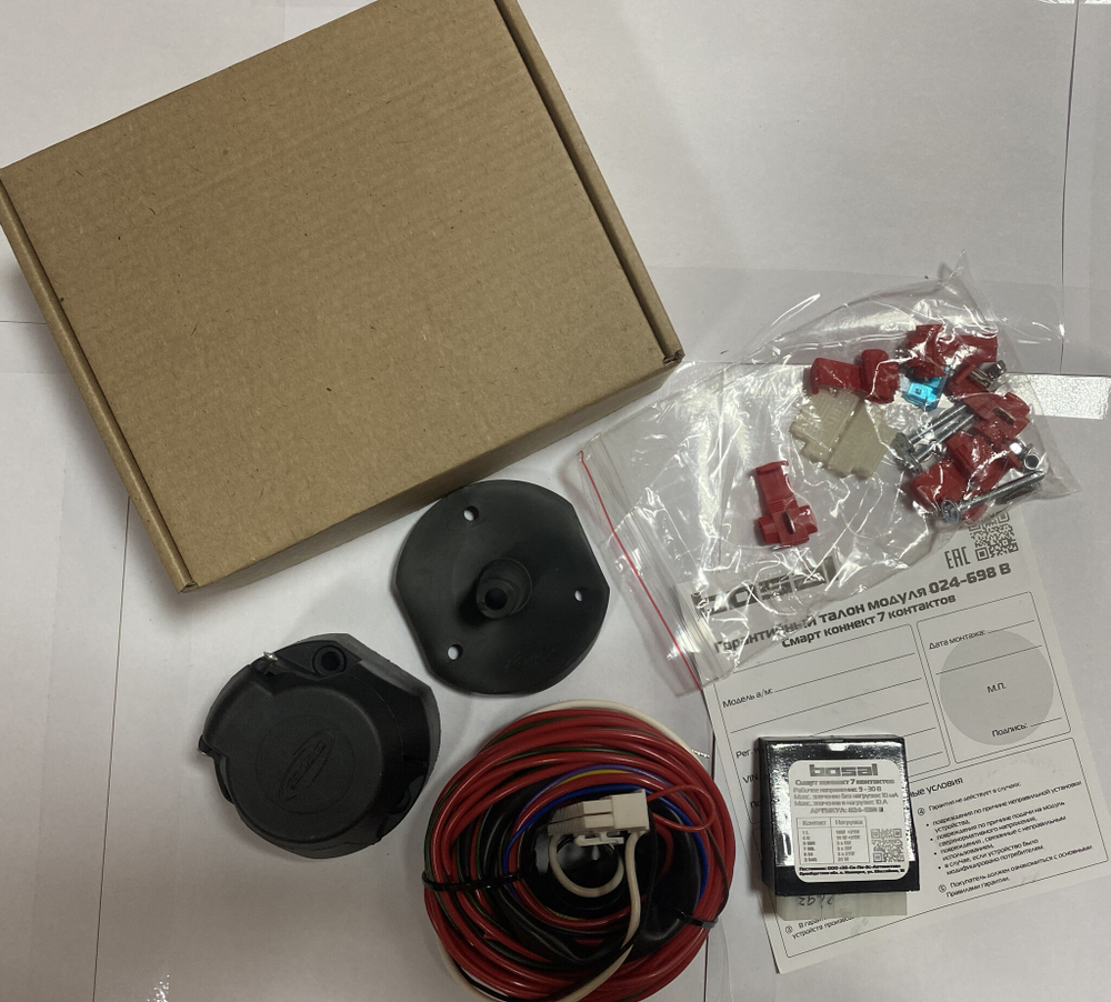 Универсальная электрика к фаркопу с блоком Smart Connect Oris 024-698B (розетка 7-pin, отключение парктроника)