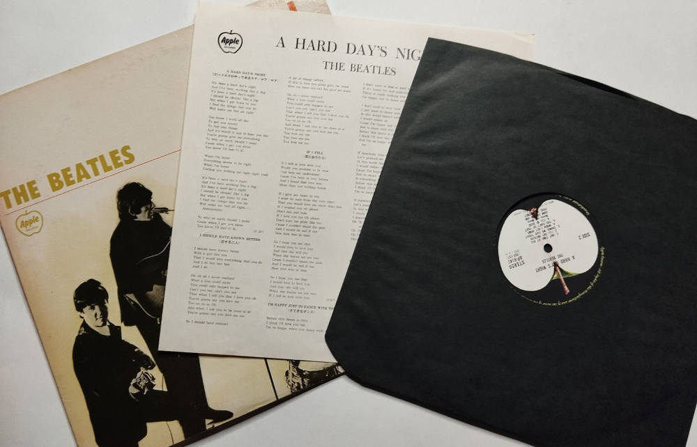 Винтажная виниловая пластинка LP The Beatles A Hard Days Night (Japan 1974) (No Obi) (EX)