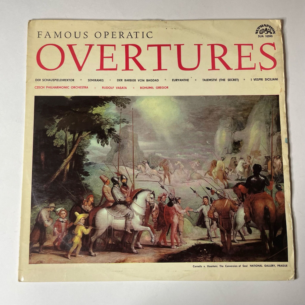 Винтажная виниловая пластинка LP The Czech Philharmonic Orchestra Famous Operatic Overtures (Чехословакия 1966)