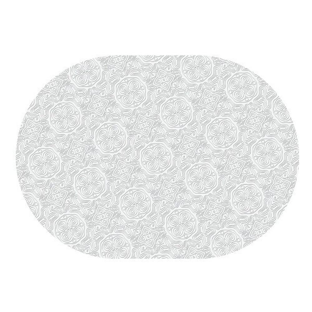 Сервировочная салфетка овальная 45х32 см Паттерн