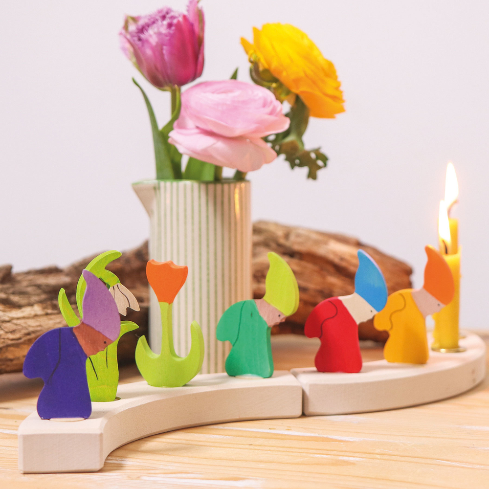 Декоративная фигурка "Гномик в оранжевом"