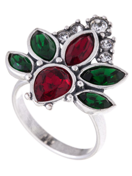 "Листра" кольцо в серебряном покрытии из коллекции "Пастель" от Jenavi