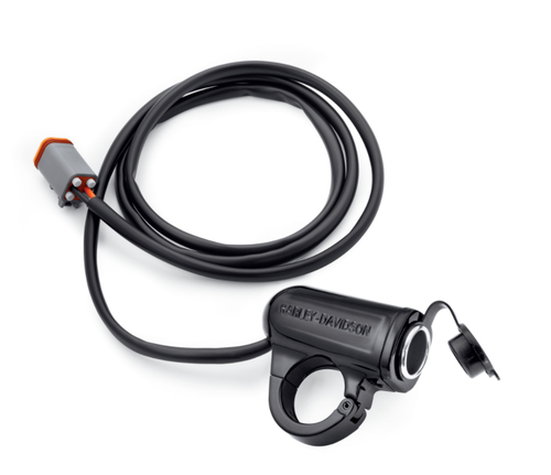 69200970 Вспомогательный порт питания с креплением на руль Harley-Davidson
