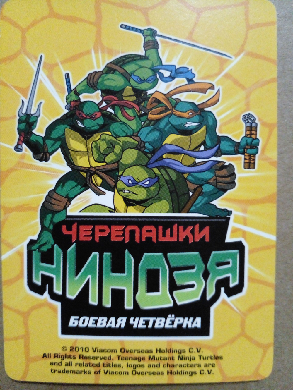 Коллекционная игровая карточка ЧЕРЕПАШКИ-НИНДЗЯ воины тени герой "Леонардо. Контур" 495 (235/260) обычная